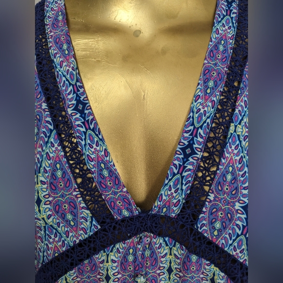 JJ's Fairyland Bohemian Blouse With Bell Sleeves. Medium - Picture 6 of 10